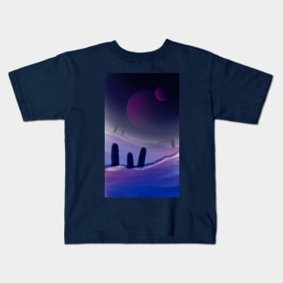 Alien World Standing Stones Kids T-Shirt